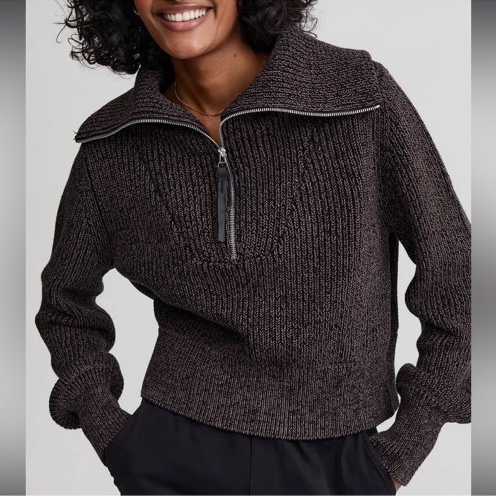 Varley Mentone Half-Zip Knit Pullover purchased at Evereve, size Medium
